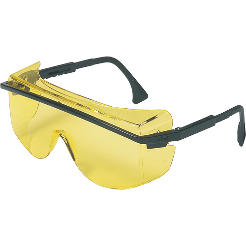 Lunettes de s&eacute;curit&eacute; Uvex Astrospec OTG 3001, Lentille Ambr&eacute;e, Anti-&eacute;gratignures, ANSI Z87+/R&eacute;pond ou surpasse la norme CSA Z94.3 NTL Industrial