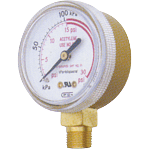 Pressure Gauges, 1-1/2" , 0 - 100 psi, Bottom Mount, Analogue NTL Industrial