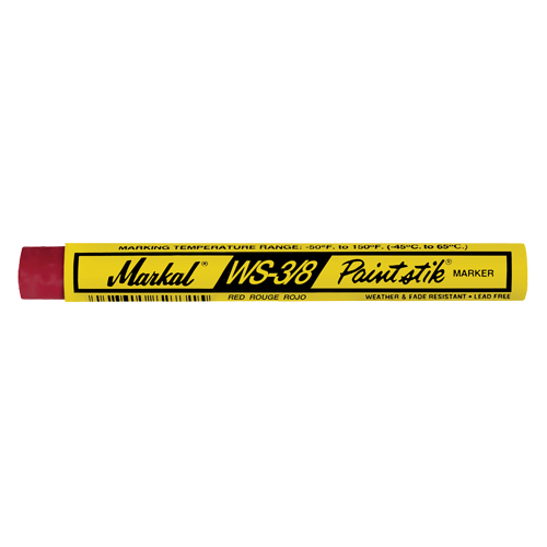 B&acirc;ton de peinture WS-3/8 Paintstik, B&acirc;ton plein, Rouge NTL Industrial