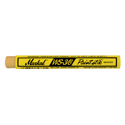 B&acirc;ton de peinture WS-3/8 Paintstik, B&acirc;ton plein, Jaune NTL Industrial