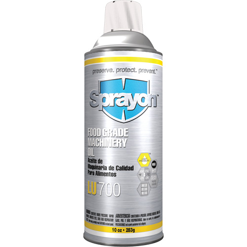 LU700 Food Grade Machinery Oil, 10 oz., Aerosol Can NTL Industrial