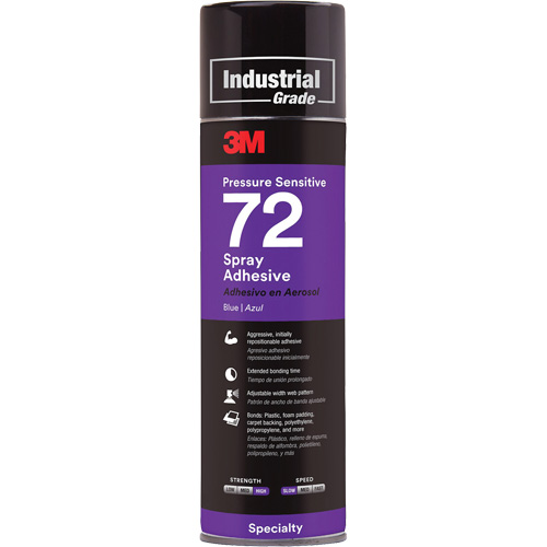 Adh&eacute;sifs autocollants 72, Bleu, Canette a&eacute;rosol NTL Industrial