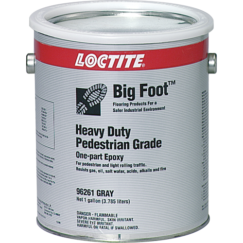 Big Foot Heavy Duty Pedestrian Grade Anti-Slip Coating, 1 gal., Epoxy-Based, Grey NTL Industrial