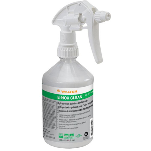 Nettoyant de surface en acier inoxydable E-Nox Clean, 500 ml, Bouteille &agrave; g&acirc;chette NTL Industrial