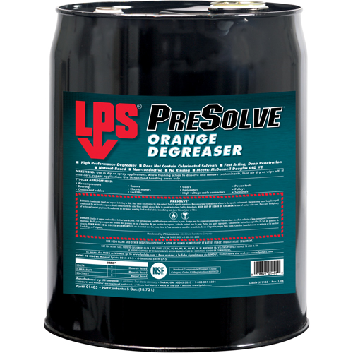PreSolve&reg; Orange Degreaser, Pail NTL Industrial