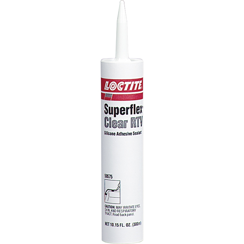 Scellant adh&eacute;sif &agrave; la silicone Superflex RTV, Cartouche, Noir NTL Industrial