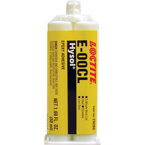 &eacute;poxyde Hysol E-00CL, Deux composants, Cartouche double, 97 g, Transparent NTL Industrial