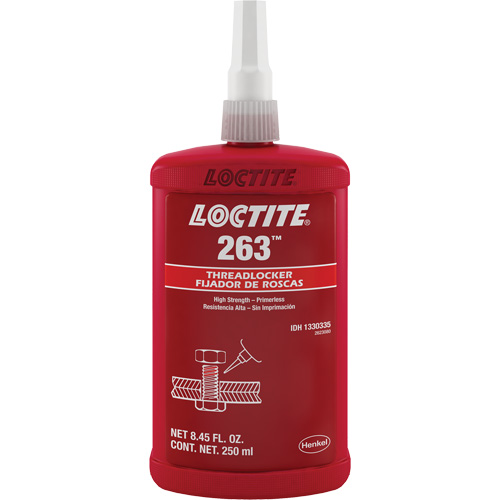 Compos&eacute; de blocage 263 s&eacute;chage rapide, Rouge, &eacute;lev&eacute;, 250 ml, Bouteille NTL Industrial