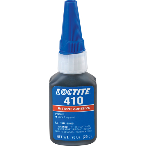 410 Instant Adhesive, Black, Bottle, 20 g NTL Industrial