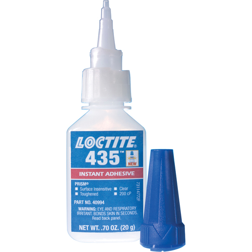 435 Surface Insensitive Instant Adhesive, Clear, Bottle, 20 g NTL Industrial