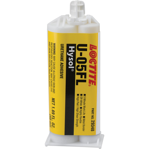 Hysol U-05FL Urethane Adhesive, Two-Part, Dual Cartridge, 90 g., Off-White NTL Industrial