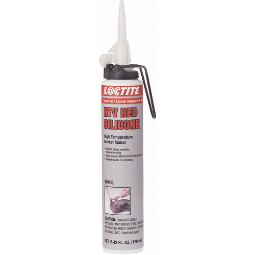 Superflex High Temp RTV Silicone Adhesive Sealant, Cartridge, Red NTL Industrial