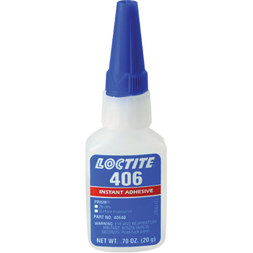 Prism 406 Instant Adhesive, Clear, Bottle, 0.7 fl. oz. NTL Industrial