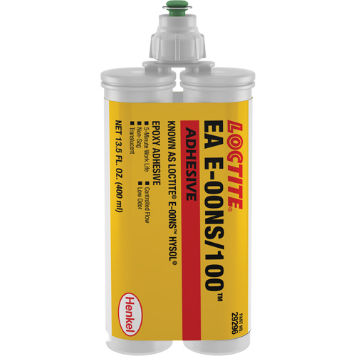E-00NS Hysol Epoxy, 400 ml, Dual Cartridge, Two-Part, Translucent NTL Industrial