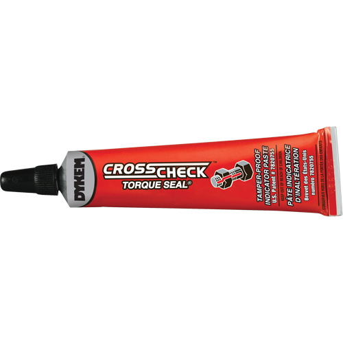 P&acirc;te indicatrice inviolable Cross-Check Torque Seal, 1 oz, Tube, Rouge NTL Industrial
