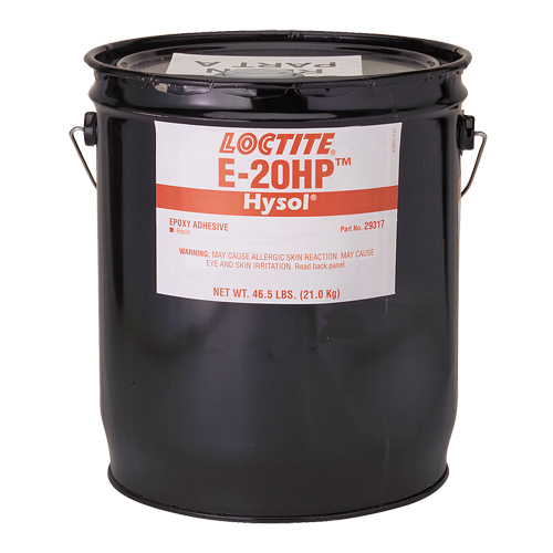 Adh&eacute;sifs structuraux &agrave; s&eacute;chage rapide E-20P, 5 gal., Seau, Deux composants, Blanc NTL Industrial