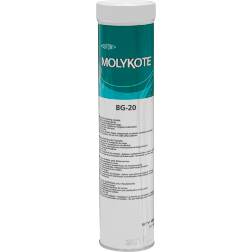Graisse de roulement haute performance Molykote BG 20, 400 g, Cartouche NTL Industrial