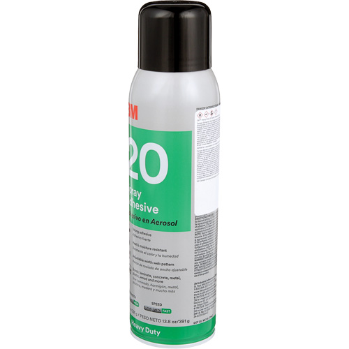 20 Heavy Duty Spray Adhesive, Clear, Aerosol Can NTL Industrial