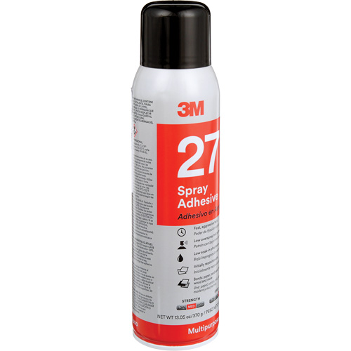 27 Multi-Purpose Spray Adhesive, Clear, Aerosol Can NTL Industrial