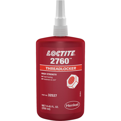 Compos&eacute; de blocage 2760, Rouge, &eacute;lev&eacute;, 250 ml, Bouteille NTL Industrial