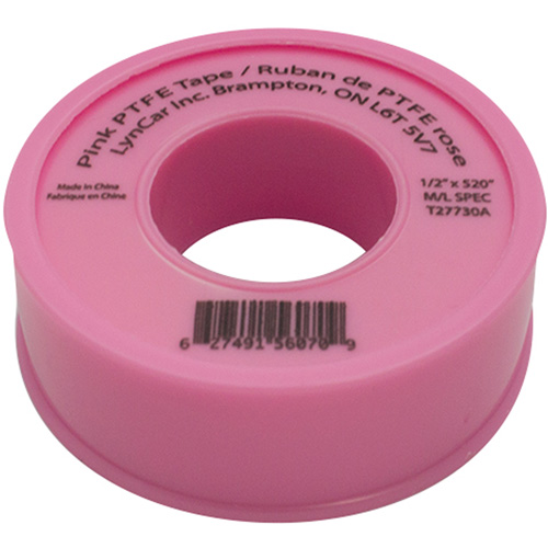 Ruban de Teflon, 520" lo x 1/2" la, Rose NTL Industrial