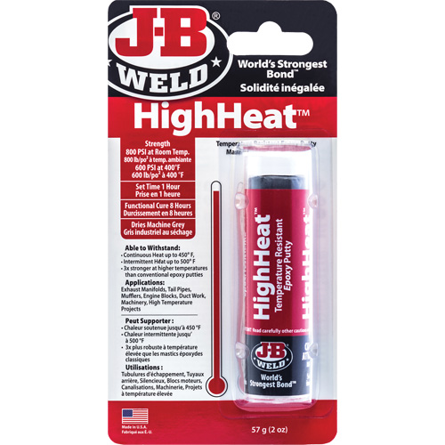 HighHeat Epoxy, 2 oz., Stick, Grey NTL Industrial
