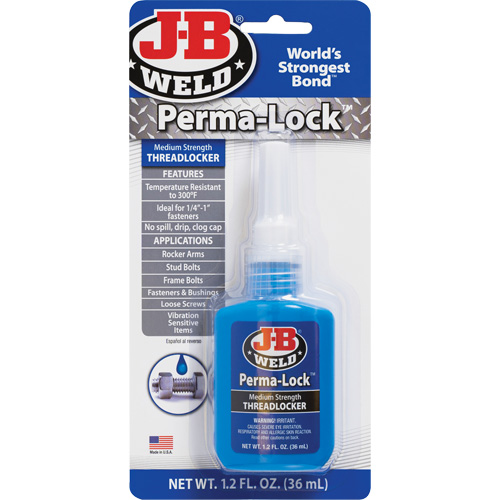 Compos&eacute; de blocage Perma-Lock, Bleu, Moyen, 36 ml, Bouteille NTL Industrial