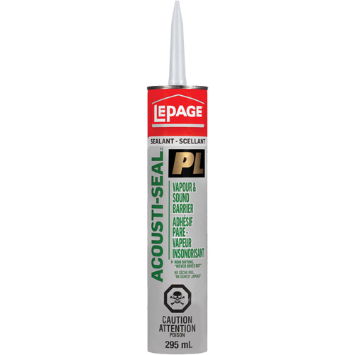 PL&reg; Vapour Barrier & Sound Reduction Adhesive, 825 ml, Tube, Black NTL Industrial