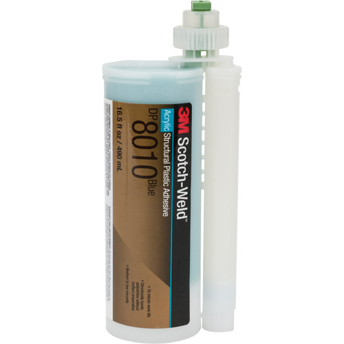 Scotch-Weld Structural Plastic Adhesive, Two-Part, Cartridge, 490 ml, Blue NTL Industrial