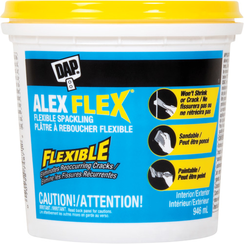Alex Flex&reg; Flexible Spackling, 946 ml, Plastic Container NTL Industrial