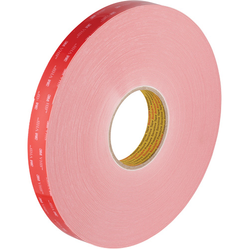 Ruban VHB, 32,9 m (108') lo x 1117,6 mm (44") la, 0,028 mm, Acrylique NTL Industrial