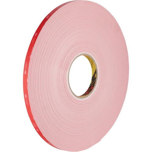 VHB Tape, 32.9 m (108') L x 18 mm (3/4") W, 62 mils, Acrylic NTL Industrial