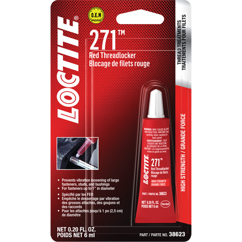 Compos&eacute; de blocage 271, Rouge, &eacute;lev&eacute;, 6 ml, Tube NTL Industrial