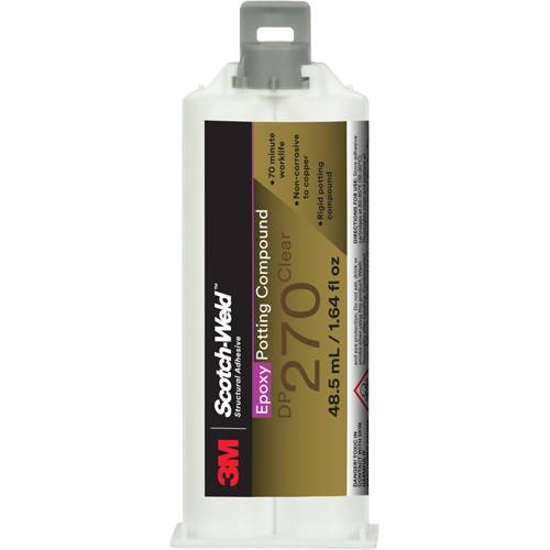 Scotch-Weld Epoxy Potting Compound, 1.7 fl. oz./48.5 ml, Dual Cartridge, Two-Part, Clear NTL Industrial