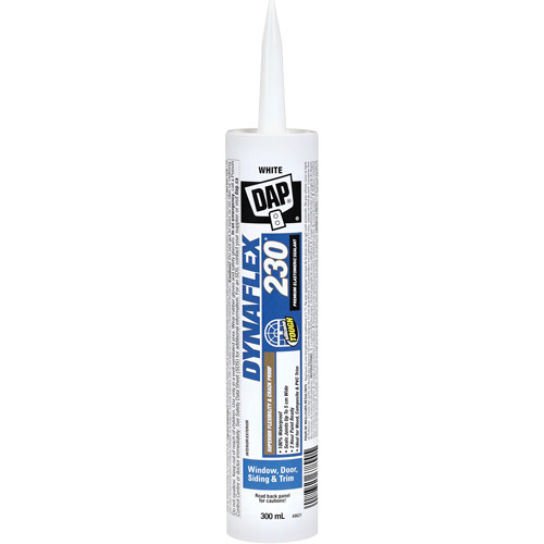 Dynaflex 230&reg; Premium Elastomeric Sealant, 300 ml, Cartridge, White NTL Industrial