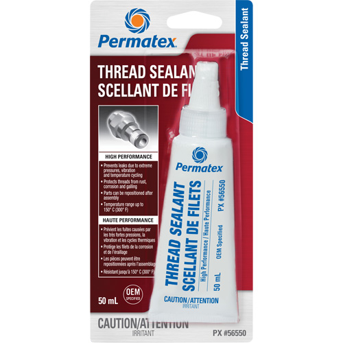 High Performance Thread Sealant, Tube, 50 ml, -54° C - 149° C/-65° F - 300° F NTL Industrial