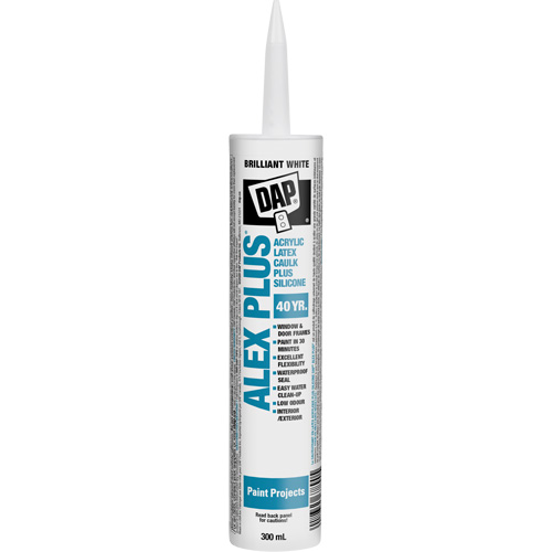 Alex Plus&reg; All Purpose Acrylic Latex Caulk Plus Silicone NTL Industrial
