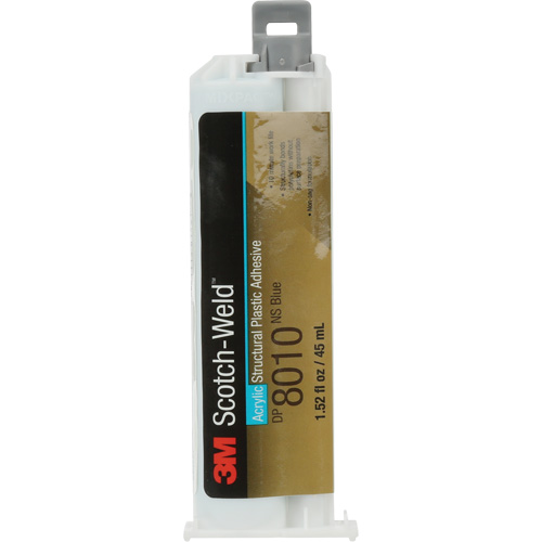 Scotch-Weld Structural Plastic Adhesive, Deux composants, Cartouche double, 45 ml, Bleu NTL Industrial