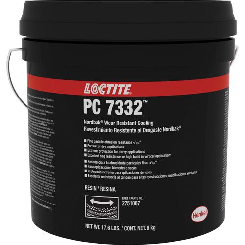 7332 Nordbak&reg; Wear Prevention Coating, Grey, 10 kg, Pail NTL Industrial