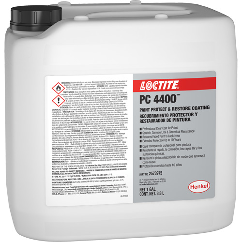 PC 4400 Paint Protect & Restore Coating, 3.8 L, Jug, Clear NTL Industrial