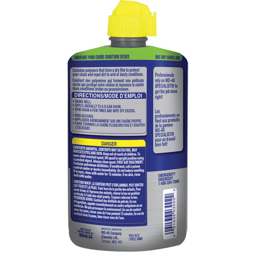 Bike Dry Chain Lubricant, Bottle NTL Industrial