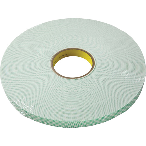 Ruban double face en mousse d'ur&eacute;thane, 33 m (108') lo x 9,5 mm (3/8") la, 60 mils, Ur&eacute;thane NTL Industrial