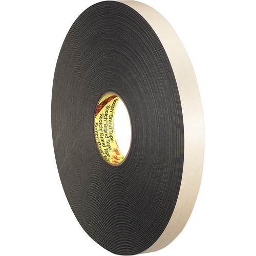 Ruban double face en mousse, 33 m (108') lo x 12,7 mm (1/2") la, 62 mils, Poly&eacute;thyl&egrave;ne NTL Industrial
