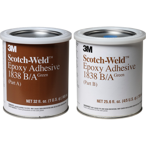 Scotch-Weld Adhesive, 32 fl. oz., Pail, Two-Part, Green NTL Industrial