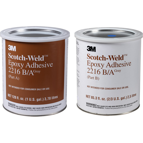 Scotch-Weld Adhesive, 1 gal., Pail, Two-Part, Grey NTL Industrial