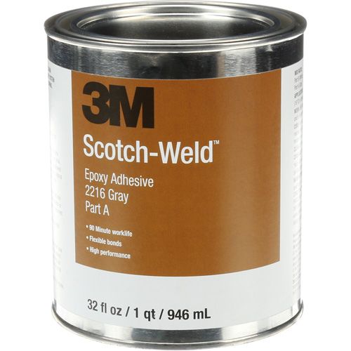 Adh&eacute;sif Scotch-Weld, 32 oz liq., Trousse, Deux composants, Gris NTL Industrial