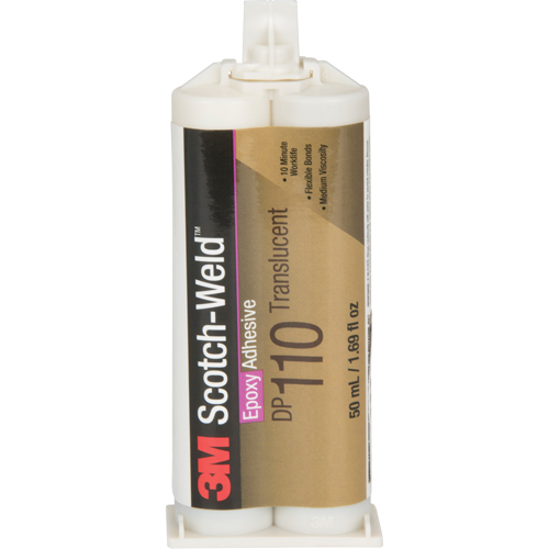 Scotch-Weld Adhesive, 1.64 fl. oz., Dual Cartridge, Two-Part, Clear NTL Industrial