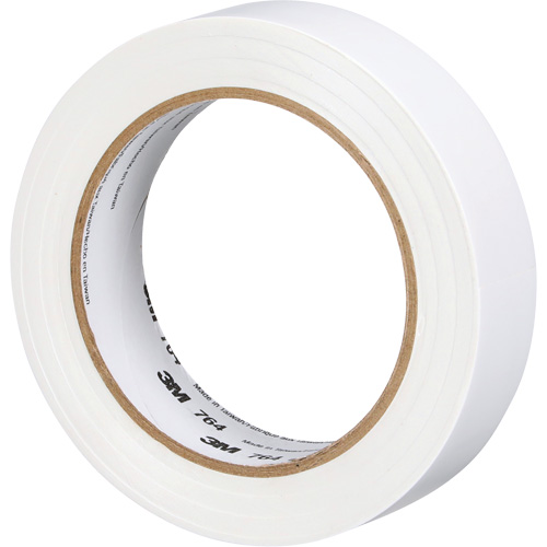 Ruban en vinyle pour travaux g&eacute;n&eacute;raux 764, 25,4 mm (1") la x 32,9 m (108') lo, 5 mils, Blanc NTL Industrial