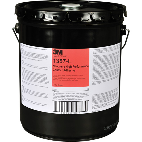 Neoprene High-Performance Contact Adhesive, Drum, 5 gal., Green NTL Industrial