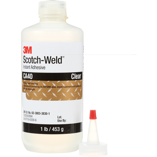 Adh&eacute;sif instantan&eacute; CA5 Scotch-Weld, Transparent, Bouteille, 1 lb NTL Industrial